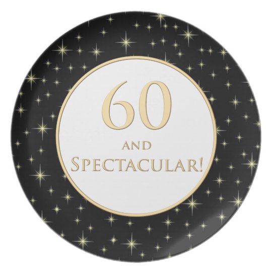 60th Birthday Plate | Zazzle.com