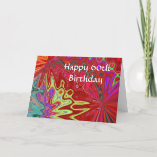 60th Birthday Poem Greeting Card for a Woman