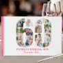 60th Birthday Remember When ... Pink Photo Collage Guest Book