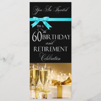 60th Birthday Retirement Combination Invitation by CelebrationPlace at Zazzle