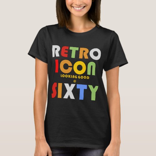 60th Birthday Retro Icon T_Shirt
