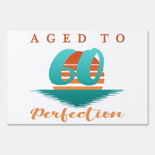 60th Birthday Retro Sign