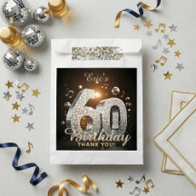 60th Birthday Silver Disco Ball Music Theme Party