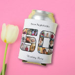 60th Birthday Sixty Photo Collage White Can Cooler<br><div class="desc">Easily edit the text to suit your 60th birthday party details. Look who's birthday it is. Turning a new decade is a great time to celebrate! Want to help somebody celebrate on their birthday? These photo birthday can coolers will add to the big day of fun, welcoming friends and family...</div>