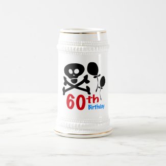 60th Birthday Skull Crossbones Coffee Mug