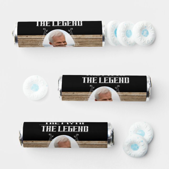 60th Birthday The Man The Myth The Legend Photo Breath Savers® Mints (Assorted)