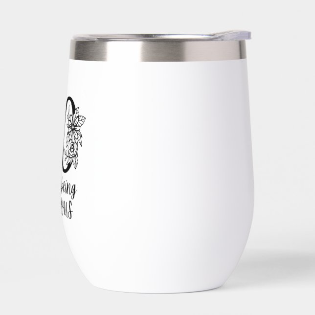 60th Birthday Thermal Wine Tumbler (Left)