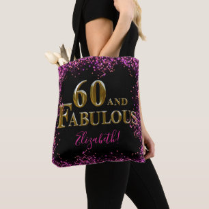 60th Birthday  Tote Bag