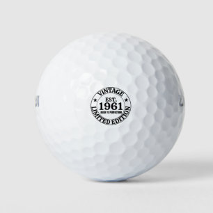 60th Birthday Vintage 1961 Golf Balls