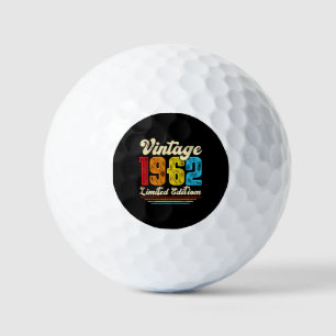 60th Birthday Vintage 1962 Limited Edition Golf Balls