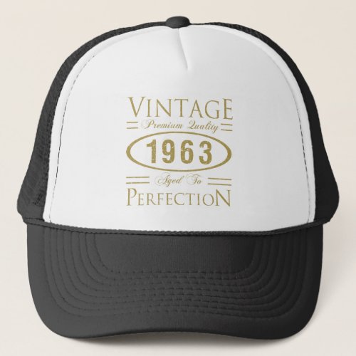 60th Birthday Vintage 1963 Trucker Hat