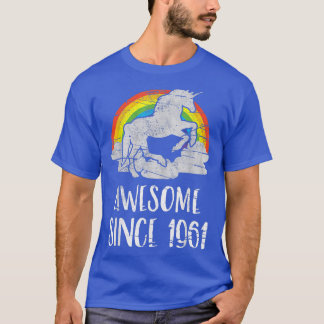 60th birthday, vintage unicorn, Awesome since 1961 T-Shirt