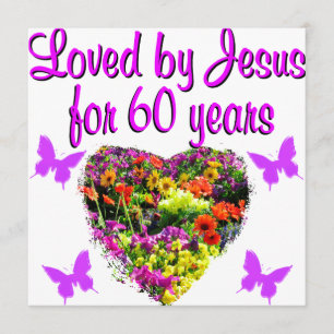 60TH BIRTHDAY WILD FLOWER PHOTO CARD