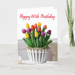 **60th BIRTHDAY** WISHES TO A BEAUTIFUL WOMAN Car Card