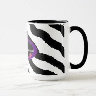 60th Birthday Zebra Fur Print Mug