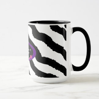 60th Birthday Zebra Fur Print Mug
