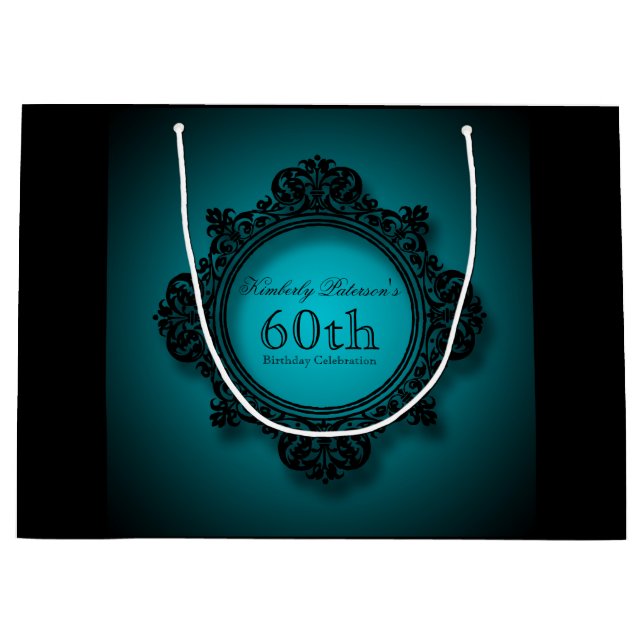 60th Bithday Celebration Personalized Gift Bag (Front)