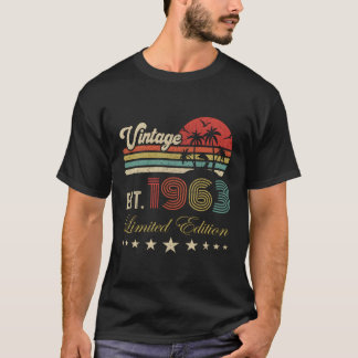 60Th Born 1963 Edition 60 T-Shirt