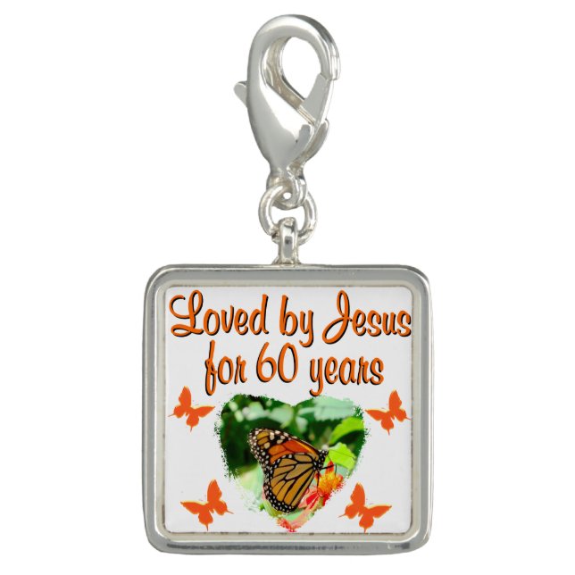 60TH BUTTERFLY BIRTHDAY DESIGN CHARM (Front)