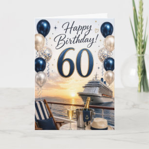60th Cruise Birthday Card