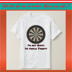 60th Dart League Birthday Humour T-Shirt