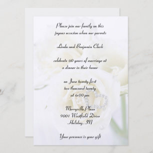 60th Diamond Anniversary Celebration Invitation