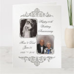60th Diamond Wedding Anniversary 8.5 X 11 Photo Card at Zazzle