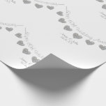 60th Diamond wedding anniversary bunting design Wrapping Paper<br><div class="desc">Personalized 60th wedding anniversary wrapping with diamond bunting design. Perfect for couples, grandparents and family members who are celebrating sixty years of marriage. This pretty and modern design includes space for the names of the husband and wife, as well as their wedding date. Matching greeting cards and gift bags are...</div>
