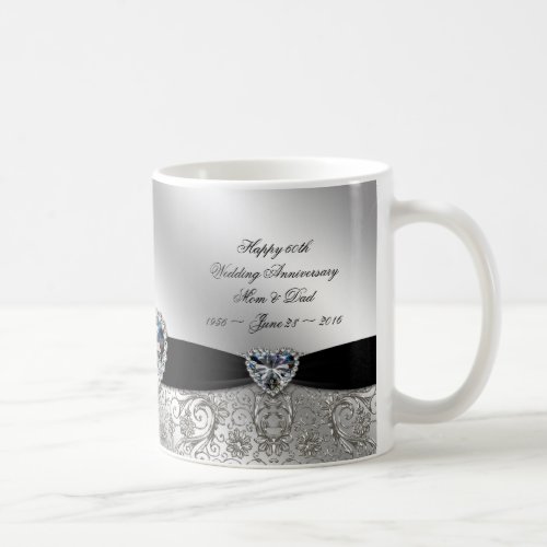 60th Diamond Wedding Anniversary Coffee Mug