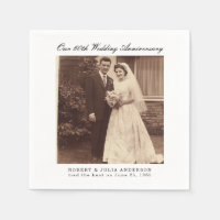 60th Diamond Wedding Anniversary Custom Photo