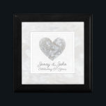60th diamond wedding anniversary gift box<br><div class="desc">Elegant 60th wedding anniversary personalized wooden keepsake/ jewelry box with a diamond heart image design. The perfect gift for couples, parents or grandparents celebrating their diamond wedding anniversary. The box can be personalized with space for the names of the husband and wife. The message shows on the design reads, "Celebrating...</div>
