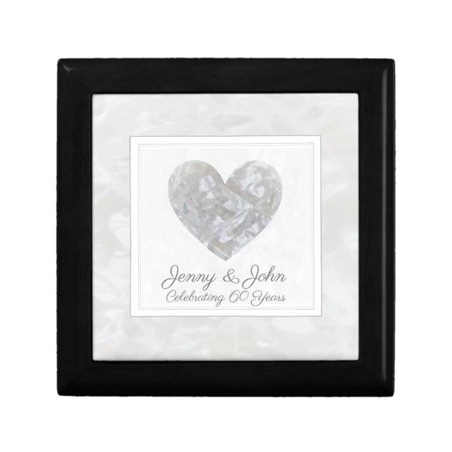 60th diamond wedding anniversary gift box (Front)