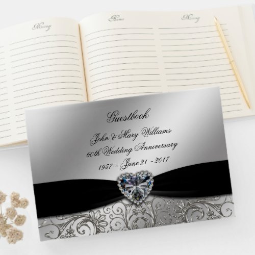 60th Diamond Wedding Anniversary Guestbook