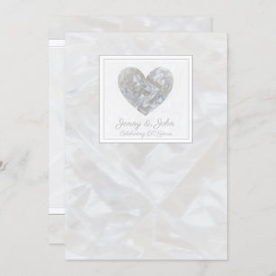 60th Diamond Wedding anniversary heart invite