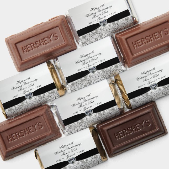 60th Diamond Wedding Anniversary Hershey's Miniatures (Assorted)