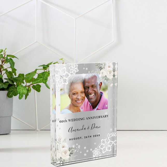 60th diamond wedding anniversary photo block (Creator Uploaded)