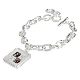 60th Diamond Wedding Anniversary Photo Gift Box Bracelet