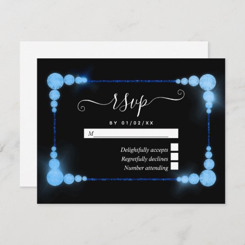 60th Diamond Wedding Anniversary RSVP Card