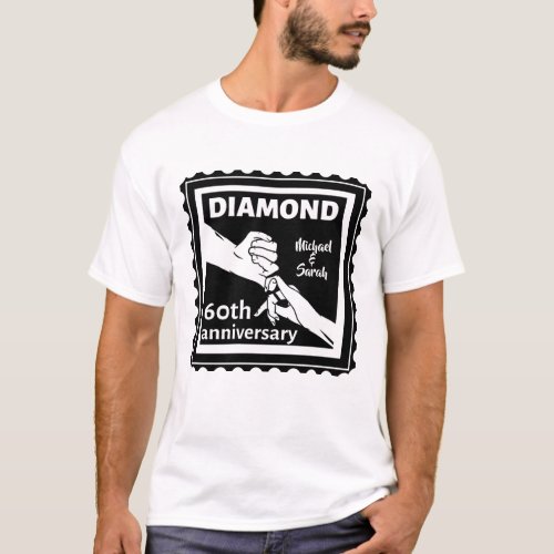 60th diamond wedding anniversary traditional T_Shirt