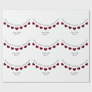60th Diamond Wedding Anniversary Wrapping Paper