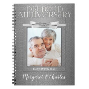60th Diamond Wedding Annivsersary Guest Notebook