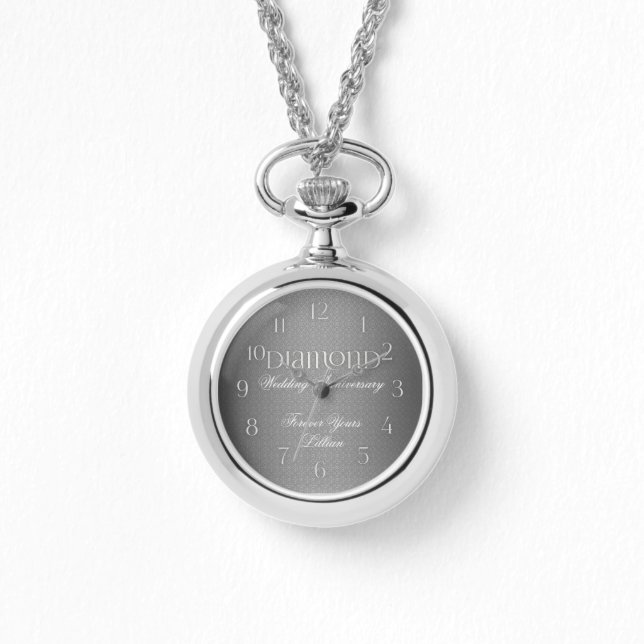 60th Diamond Wedding Annivsersary Watch (Front)