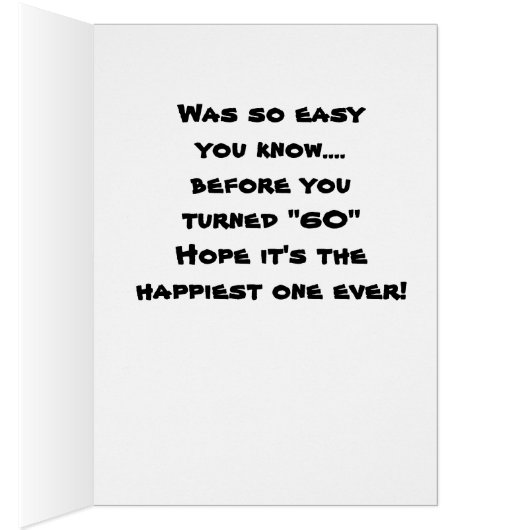 60th GOOD OLD BIRTHDAY HUMOR FOR HER (Inside (Right))