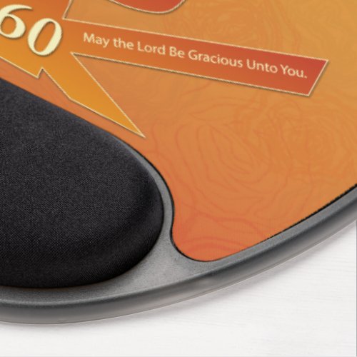 60th Jubilee Anniversary Nun Pax Cross Orange Gel Mouse Pad
