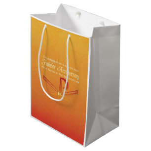60th Jubilee Anniversary Nun Pax Cross, Orange Medium Gift Bag