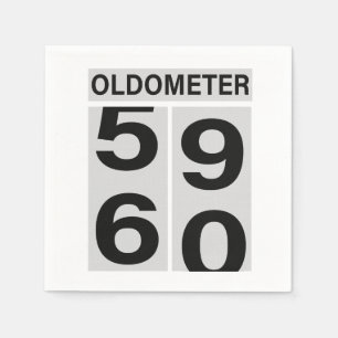 60th Oldometer Birthday Napkins