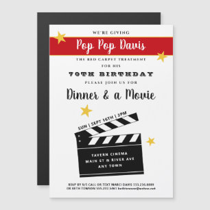 60th or Any Birthday Party Invitation Magnet