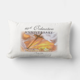60th Ordination Anniversary, Cross Candle Lumbar Pillow