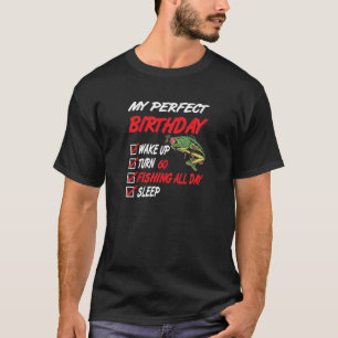 60Th Perfect Birthday, Fishing 60 Years Old, Outdo T-Shirt