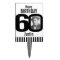 60th photo birthday cake topper